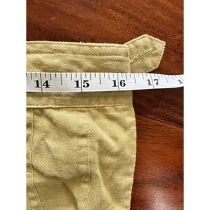 Grace Elements Linen pale  green Pleated Midi Skirt Size 8